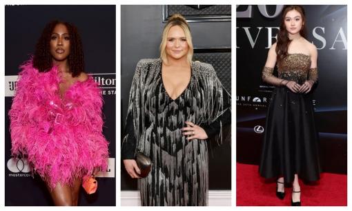 'Nữ hoàng nhạc đồng quê' Miranda Lambert diện đầm dạ hội của NTK Việt này dự Grammy 2023