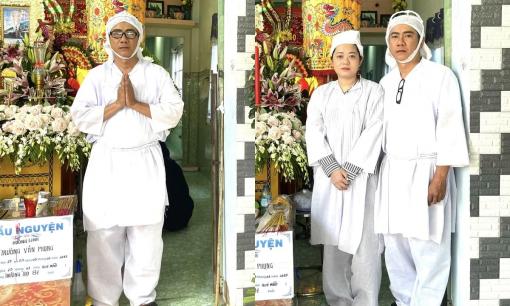 Trương Đan Huy đau buồn làm lễ tang cho bố