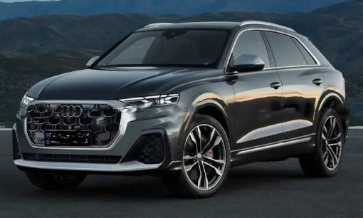 Audi Q8 Facelift lộ hình ảnh rò rỉ với mặt trước được làm mới