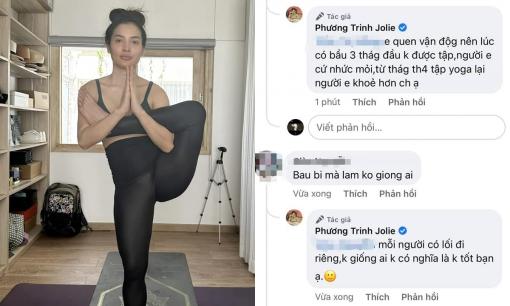 Tập yoga động tác khó và bị nói không giống ai, Phương Trinh Jolie đáp trả thẳng mặt anti-fan 