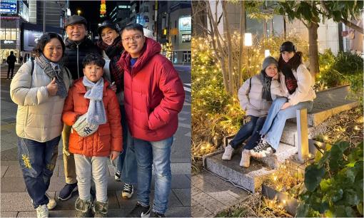 Thu Quỳnh lần đầu cho con trai xuất ngoại, cả gia đình tưng bừng khám phá Tokyo