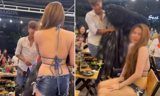 'Mặc như không mặc' đi chơi Lễ tình nhân cùng bạn trai, gái xinh bị dân mạng chỉ trích