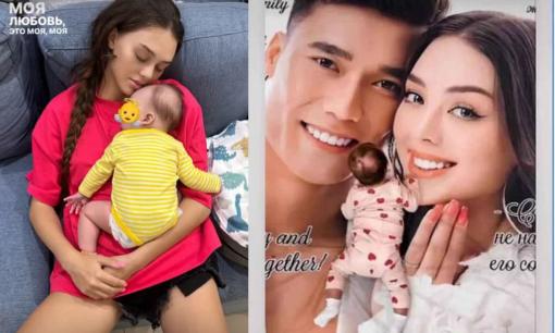 Con trai thủ môn Bùi Tiến Dũng gần hai tháng đã rất bụ bẫm, dân mạng khen vợ Tây chăm nhóc tỳ quá khéo 