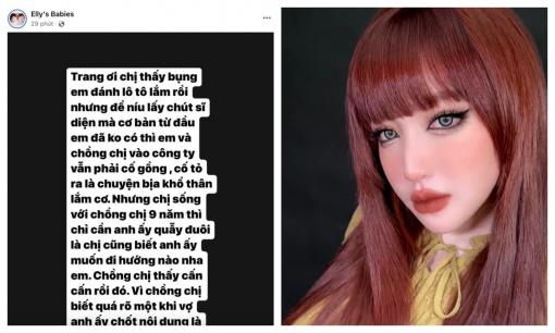 Elly Trần nhắn nhủ đến tình nhân của chồng: 'Ráng gồng nha. Không thương em!'