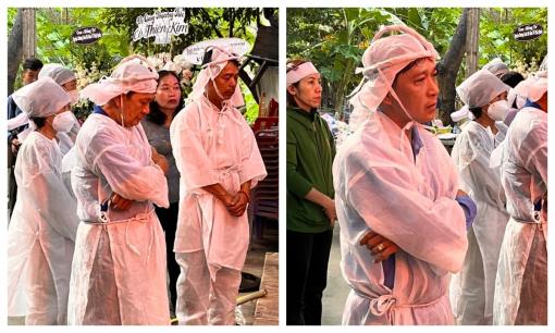 Lễ an táng nghệ sĩ Thiên Kim: Các con bật khóc, nghệ sĩ Diệu Hiền lặng lẽ nhìn theo