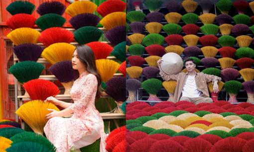 Chẳng cần vào Huế, giới trẻ Hà Nội vẫn có địa điểm đẹp để chụp ảnh với tăm hương