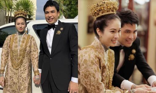 'Mỹ nhân chuyển giới đẹp nhất Thái Lan' Nong Poy đeo vòng vàng nặng trĩu trong ngày cưới