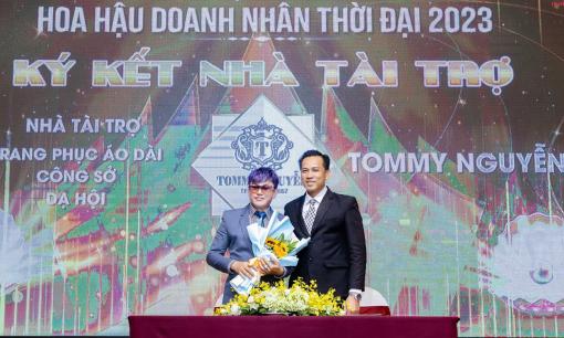 NTK Tommy Nguyễn tài trợ trang phục độc quyền cho Hoa hậu Doanh nhân Thời đại 2023