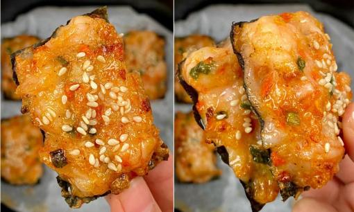 Công thức đơn giản để làm món chả tôm nướng rong biển, chỉ hơn 10 phút đã có món ngon