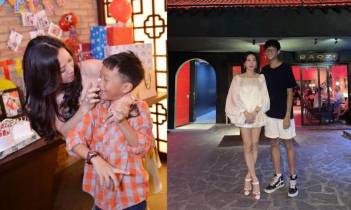 Lâu lâu được mẹ đăng ảnh, con trai út của Hoa hậu Thu Hoài nay đã cao lớn, phổng phao