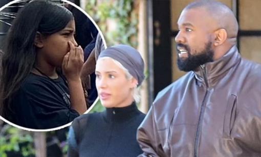 Kanye West đưa con gái chung với Kim Kardashian đi chơi cùng vợ mới Bianca Censori