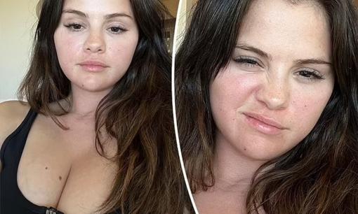 Selena Gomez tự tin khoe mặt mộc hoàn toàn sau khi khóc hết nước mắt vì bị chê béo