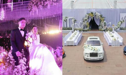 Chú rể cơ phó rước dâu bằng siêu xe tại Hà Nội, chiếc nào cũng là phiên bản hiếm