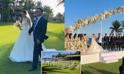 Đám cưới lãng mạn của 'rich kid' Linda Ngô và Phong Đạt ở Khánh Hòa