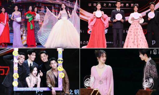 Top 10 khoảnh khắc trở thành tiêu điểm trong Đêm hội Weibo 2023: Đồng Lệ Á chia sẻ đồ ăn vặt cho Angelababy; Lý Hiện giúp Địch Lệ Nhiệt Ba vén váy