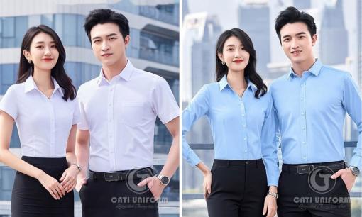 CATI - Địa chỉ cơ sở sản xuất may in áo đồng phục công sở uy tín