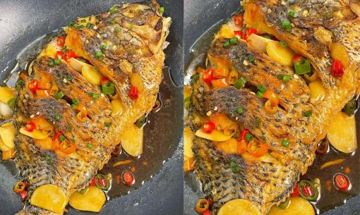 Cá chiên nước mắm da giòn, thịt mềm đậm đà, cực hao cơm