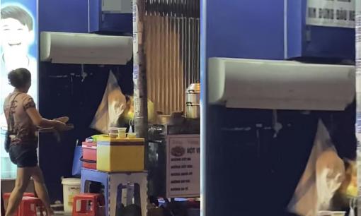 Bán trứng vịt lộn trên vỉa hè quá nóng, cô chủ quán lắp luôn điều hòa ngoài trời, dân mạng: Bán vì đam mê