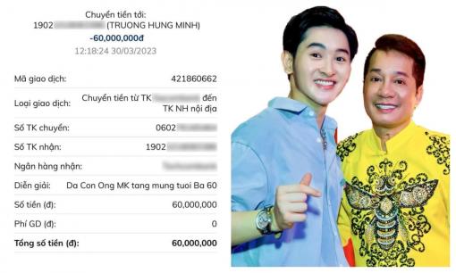 NS Minh Nhí xúc động khi con trai nuôi chuyển khoản quà mừng sinh nhật, số tiền bằng số tuổi mới sốc