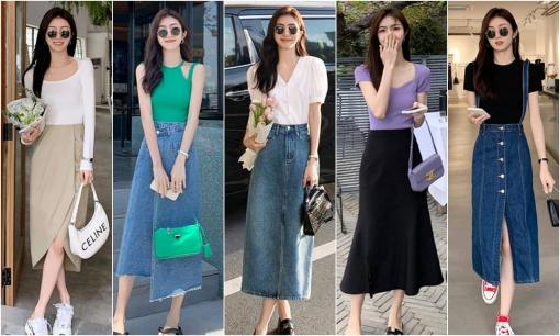 'Áo ngắn + chân váy' đang được ưa chuộng trong mùa hè này, toát lên khí chất thanh lịch, ngoài 30 tuổi cũng có thể mặc được