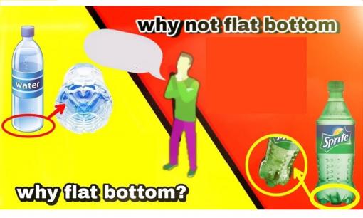 Góc thắc mắc: Tại sao đáy các chai nước lọc thì “phẳng” nhưng chai nước có ga luôn được thiết kế hình bông hoa 5 cánh?