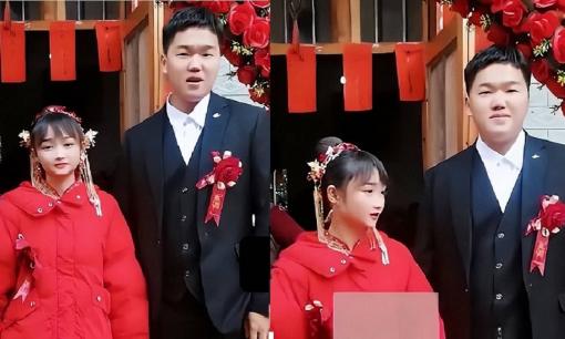Ở Giang Tây, cô dâu có gương mặt baby khiến dân tình lầm tưởng là trẻ vị thành niên, netizen: Chú rể nhặt được bảo bối!