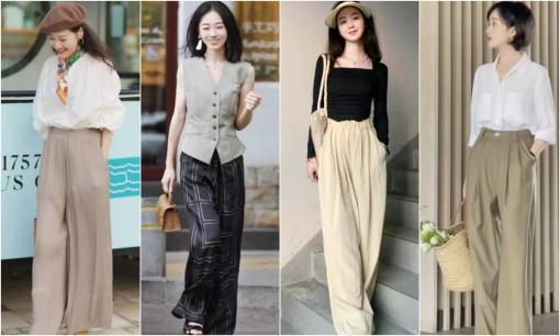 'Quần ống rộng' bỗng chốc thịnh hành không chỉ đẹp, mỏng mà còn cao cấp, sành điệu