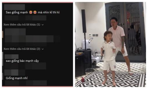 Góc 'đắng lòng': Con trai Tuấn Hưng trổ tài nhảy nhót, dân tình lại bảo giống Duy Mạnh