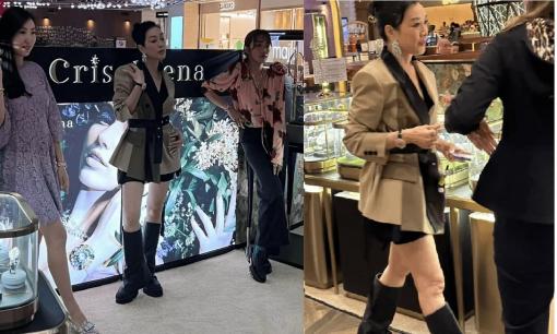 'Mỹ nhân gốc Việt' Chung Lệ Đề bị chê hết thời, biểu diễn tại trung tâm thương mại nhưng không ai xem ngoài nhân viên