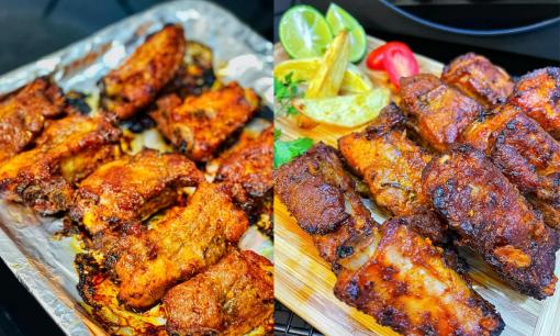 Cách làm sườn nướng ngũ vị mềm thơm bằng nồi chiên không dầu