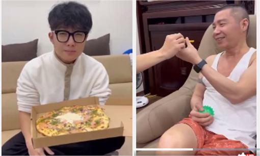 NS Công Lý hạnh phúc khi được con trai sang thăm, còn có cử chỉ cực xúc động này dành cho bố