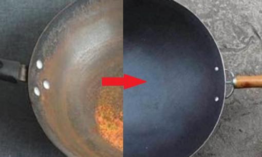 Rửa sạch chảo bằng nước ngay sau khi nấu? Chả trách chảo cũ han gỉ, dạy bạn 1 mẹo biến chảo sắt thành chống dính trong giây lát