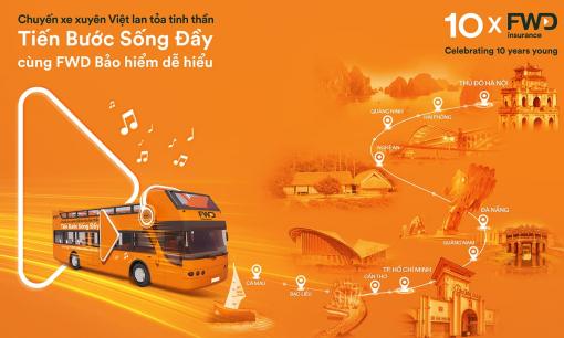 10 nghệ sĩ top showbiz đồng hành cùng chuyến xe truyền cảm hứng của FWD