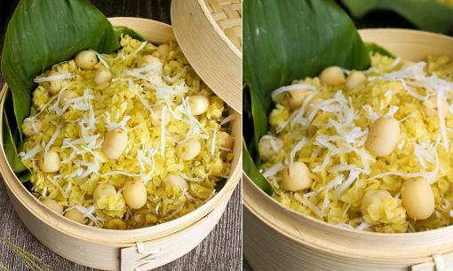 Bí quyết làm xôi cốm hạt sen đậu xanh dẻo thơm, bùi ngậy đến hạt cuối cùng
