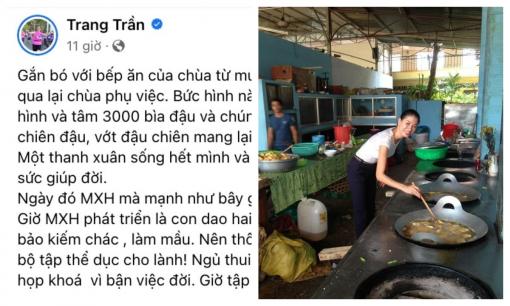 Trang Trần lần đầu nói rõ lí do không còn nấu cơm từ thiện