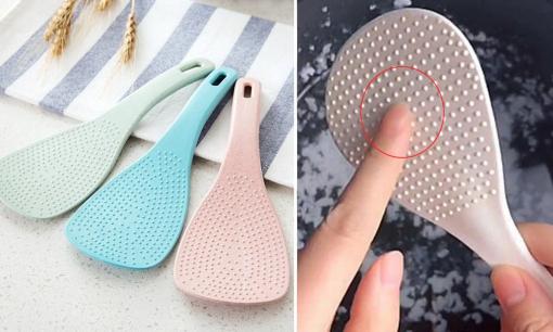 Tại sao trên muôi xới cơm lại có chấm tròn? Ngày 3 bữa cơm, chưa chắc bạn đã biết lý do