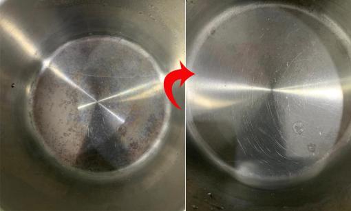 Đáy nồi, chảo inox dùng lâu cáu bẩn và mẹo làm sạch chỉ bằng một quả chanh