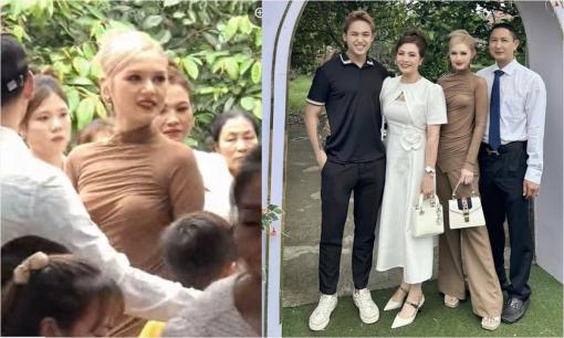 Xoài Non bị quay lén khi về quê ăn cỗ cưới, khung hình gia đình toàn cực phẩm lập tức gây sốt