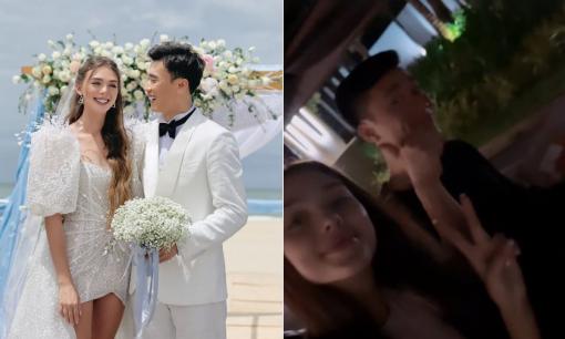 Thủ môn Bùi Tiến Dũng và vợ Tây ngọt ngào kỷ niệm 1 năm ngày cưới