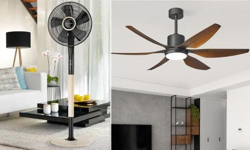 Mùa hè nên dùng quạt cây hay quạt trần sẽ tiết kiệm điện hơn?