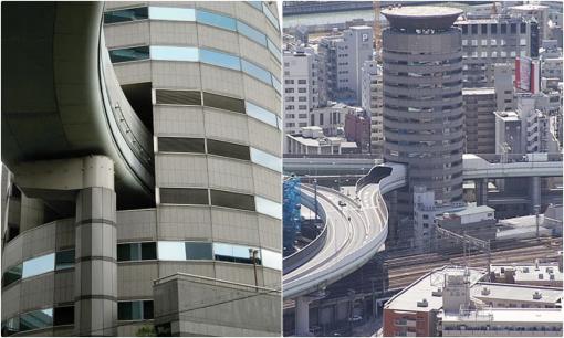 Độc đáo đường cao tốc chạy xuyên lòng tòa nhà Gate tower với hình ảnh ngoạn mục