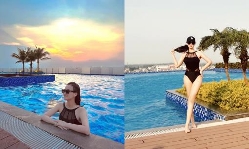 Lã Thanh Huyền tung bộ ảnh cực sexy với đồ tắm, tiết lộ con trai có tài năng này