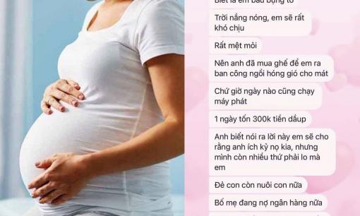 Lương 40-50 triệu/tháng nhưng vợ bầu bị chồng cấm dùng máy phát khi mất điện, để dành tiền trả nợ cho bố mẹ chồng