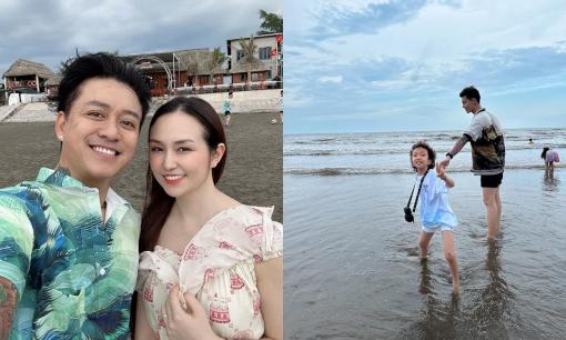 Tuấn Hưng đưa vợ và các con đi du lịch, 'cậu ấm cô chiêu' chiếm spotlight của ba mẹ vì quá đáng yêu 