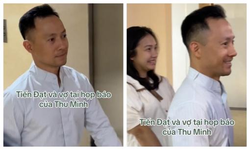 Đinh Tiến Đạt dẫn vợ bầu dự sự kiện, nhan sắc bà xã nam rapper gây chú ý