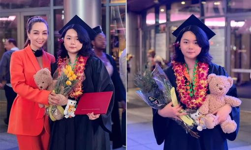 Mai Thu Huyền dự lễ tốt nghiệp của con gái lớn tại trường Đại học danh giá nước Mỹ