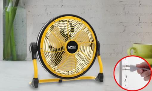Quạt tích điện có nên vừa dùng vừa cắm sạc? Lưu ý để quạt tích điện được bền, an toàn khi sử dụng