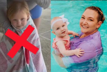 Huấn luyện viên bơi lội cảnh báo cha mẹ không nên quấn khăn quanh vai con, có thể gây tử vong