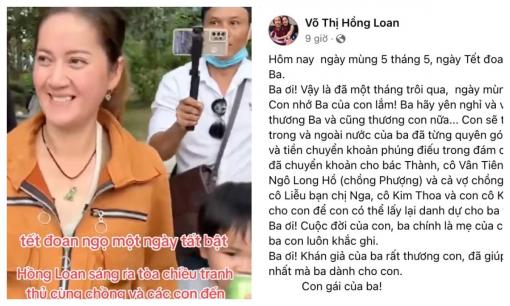 Con gái Vũ Linh viếng mộ ba sau khi hầu tòa, quyết làm sáng tỏ điều này đến cùng 