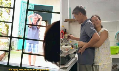 Cô gái chia sẻ khoảnh khắc đời thường giản dị nhưng đầy ngôn tình của bố mẹ